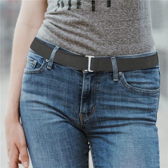 Ginwee 6 Pack Invisible Belts, No Show Adjustable Elastic Belts with Flat Buckle main image 6